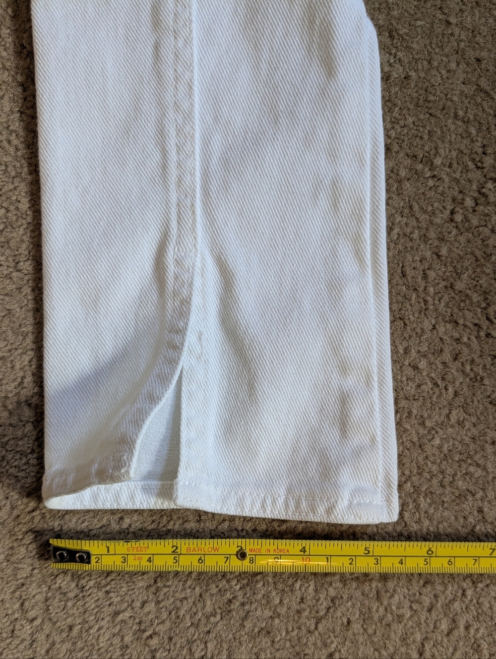 Vintage 80-90s White Jean Denim Jacket Cropped Fitted For Joseph S Classic - Picture 6 of 9